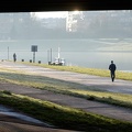 Morning walk along the river