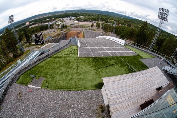 Ski jumping area