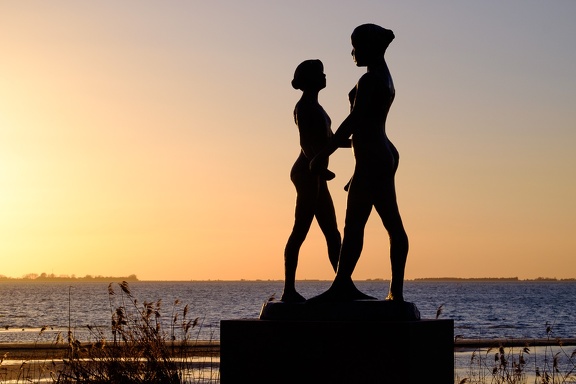Together in sunset