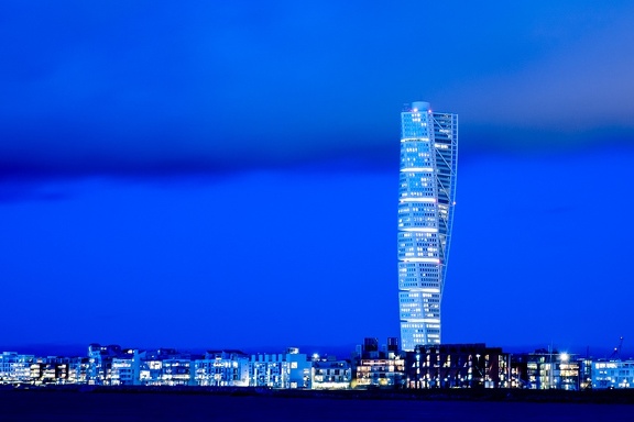 Västra Hamnen in blue