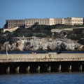 Alcatraz in background