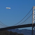 Airship over Bay Bridge