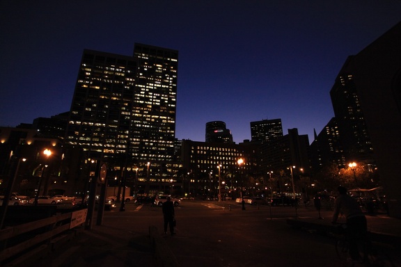 Downtown SF at night