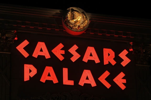 Caesars Palace Red Neon