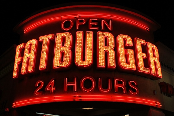 The mighty Fatburger neon sign