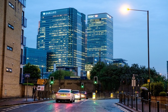 Evening in Canary Wharf