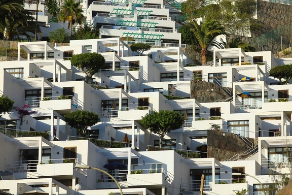 White apartments