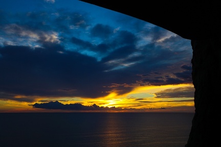 Sunset over Atlantic Ocean