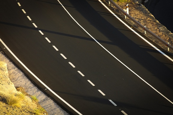 Black road