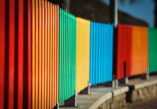 Multicolor fence
