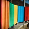 Multicolor fence