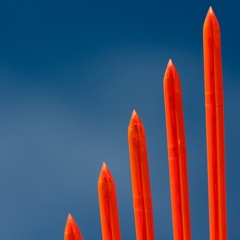 Orange arrows