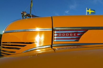 Dodge orange hood