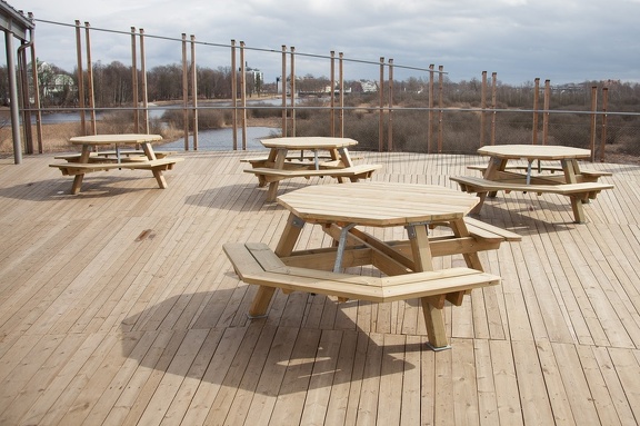 Wooden tables
